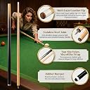 Genubi Industry 48 Inch Pool Cue Stick/Billiards Cue Stick, Hardwood Pool Stick Pool Cue, 2-Piece Pool Cue House Bar Cue Stick, Set of 2 gallery image