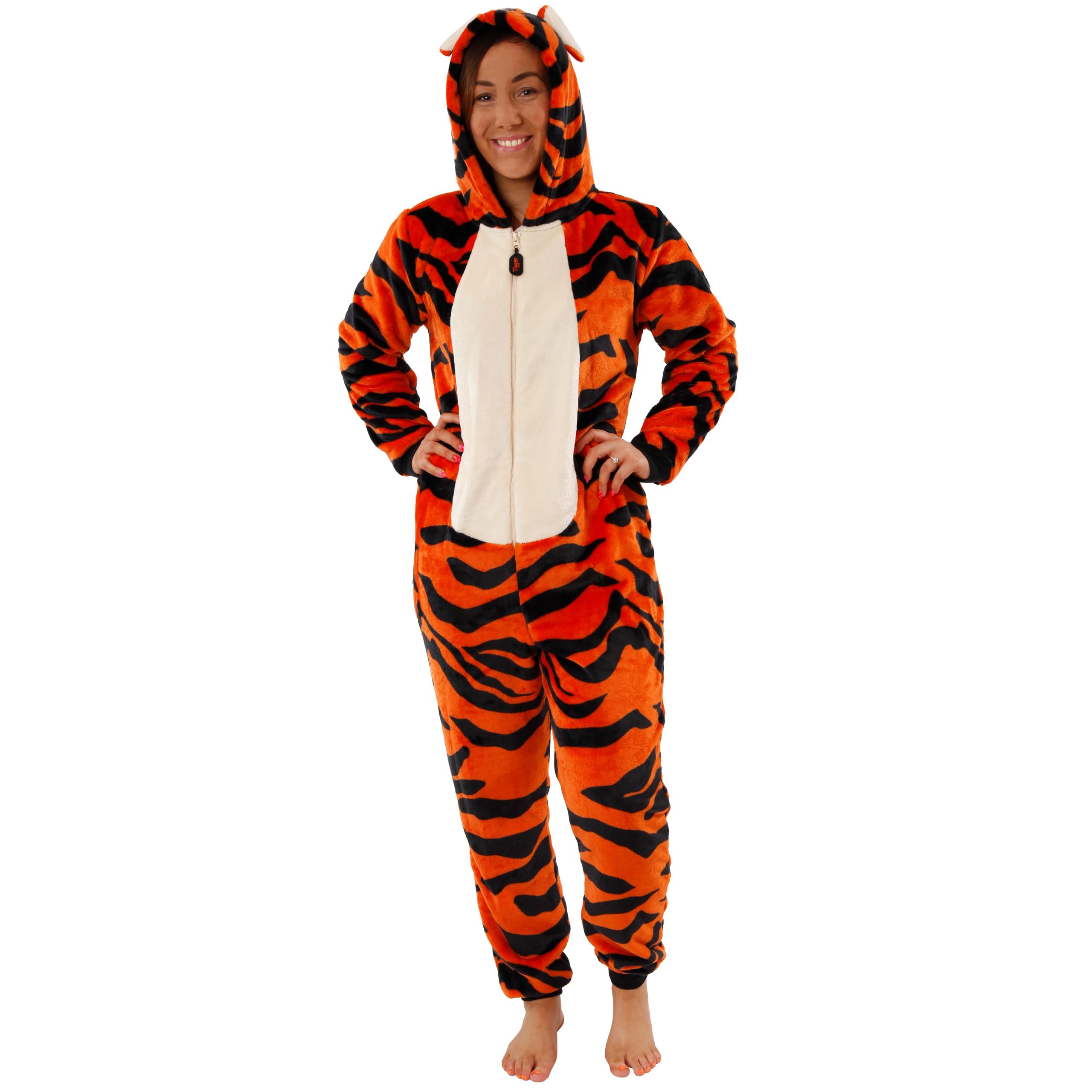 DISNEY Pijamas Mono Tigger Winnie The Pooh Adultos | Pijama Mono Mujer | Tallas pequeñas a XXL | Mercancía Oficial de Winnie The Pooh