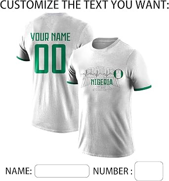 World Cup 2026 Football Jersey Personalised Name Number Fan Top