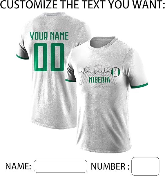 World Cup 2026 Football Jersey Personalised Name Number Fan Top
