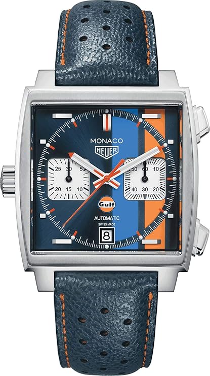 TAG Heuer Monaco Steve McQueen Special Edition herenhorloge CAW211R.FC6401  : Amazon.nl: Kleding, schoenen \u0026 sieraden
