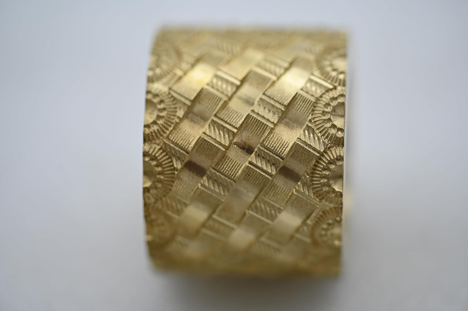 Premium Brass Leather Belt Rollers by DandS ltd – CNC-Cut Stamp Tools for Veg-Tan Leather – Unique Hand-Drawn Designs for Crisp, Clean Impressions #BR5