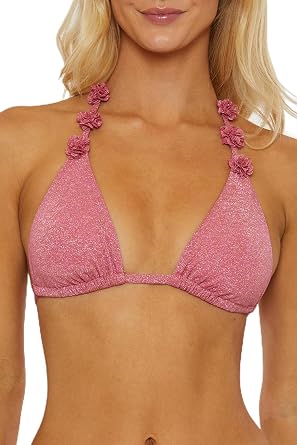 ISABELLA ROSE Womens Marseille Triangle Bikini Top, Adjustable, Tie Back, Swimwear Separates for Women