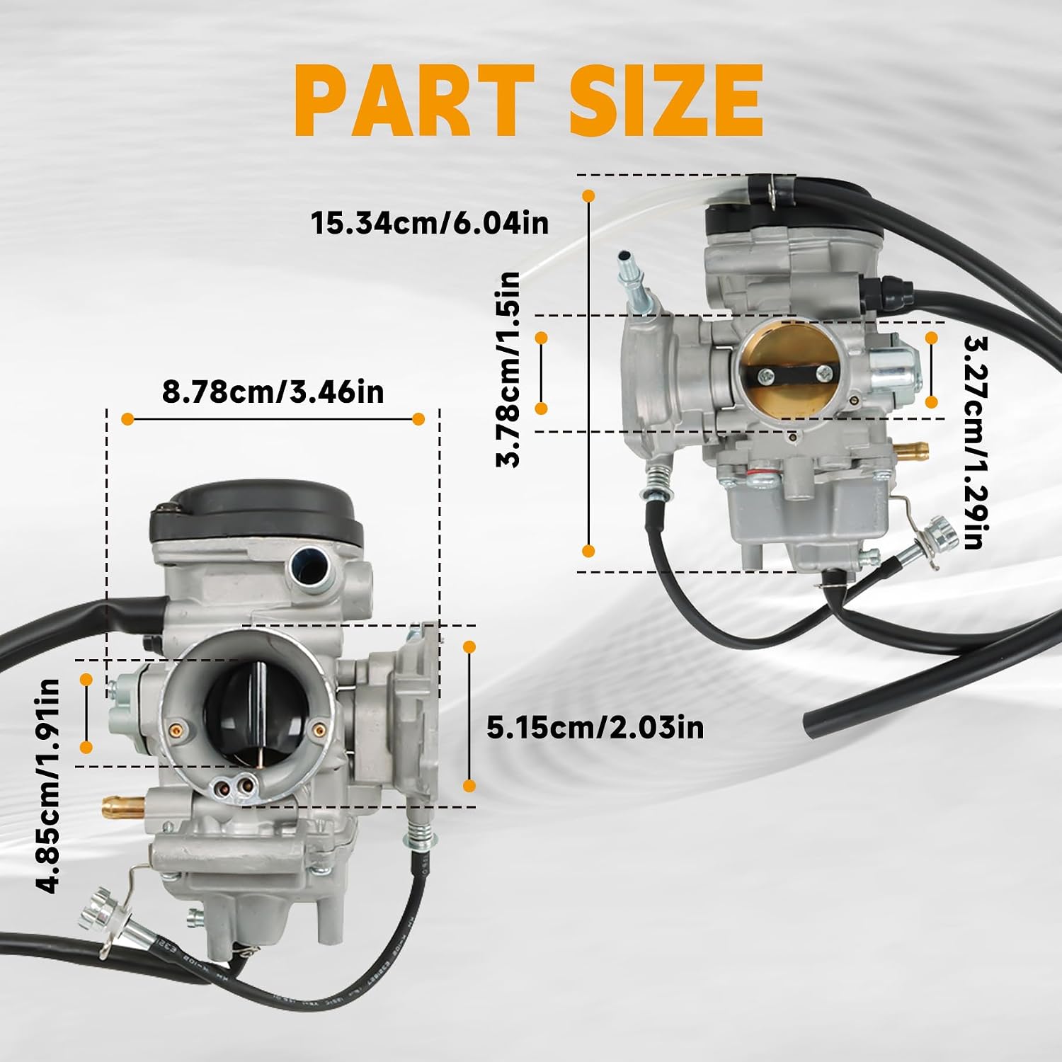 Carburetor Carb Replacement for Big Bear Kodiak Grizzly Wolverine 250 350 400 450 YFM350 YFM450 YFM400