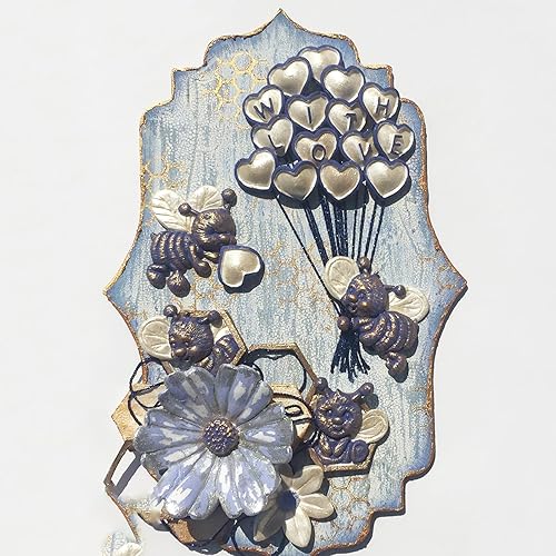 Miniatura 6 de Molde de fondant de silicona para girasoles, moldes de chocolate de abeja para hacer decoración de pastel de cumpleaños de bebé, adornos de