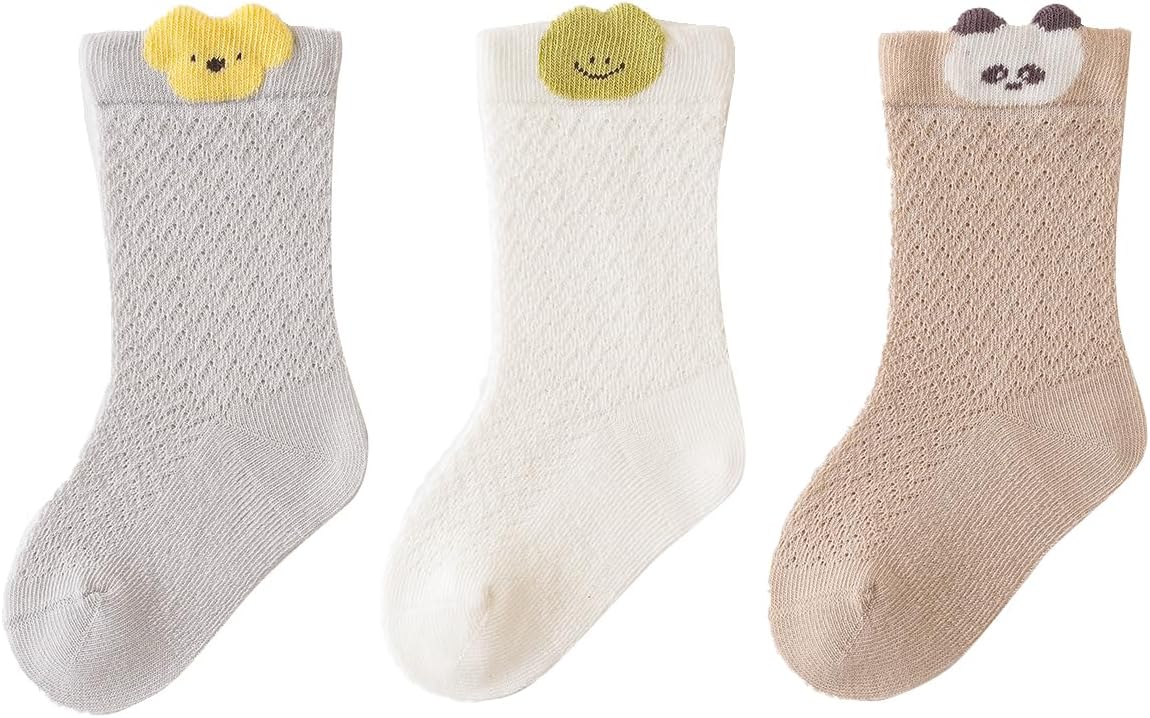 Luftschloss Cute Animal Baby Socks 3-Pack – Soft, Breathable & Cozy for Boys & Girls