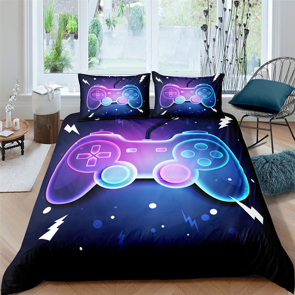 Housse de couette gamer zippée pour en finir avec la couette qui glisse du lit enfant