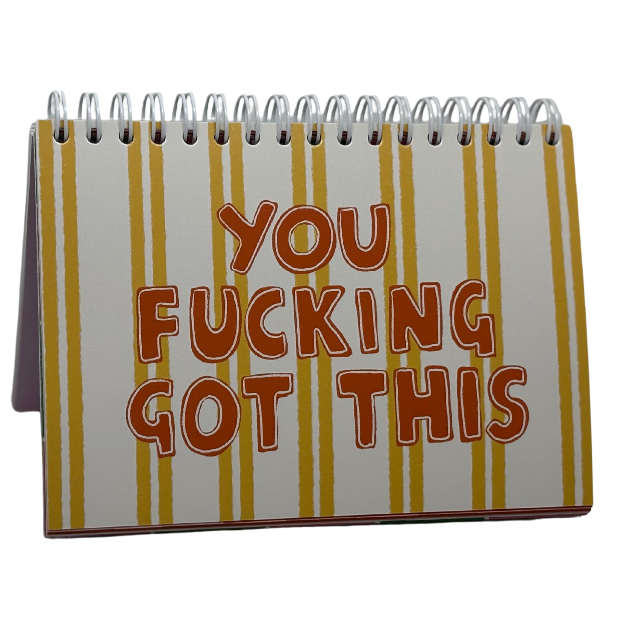 52 Weeks of Sweary Affirmations and Positivity Quotes Puns Positive Vibes Swear Words Gift Motivational Flip Chart Desk Pad for Office Desk from All Things Nice - Image 3