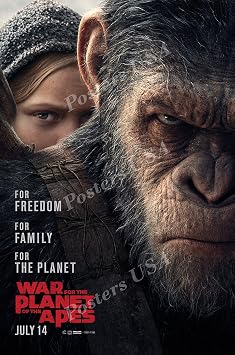 PremiumPrints - War for The Planet of The Apes Movie Poster Glossy Finish Made in USA - FIL190 24" x 36" 61cm x 91.5cm
