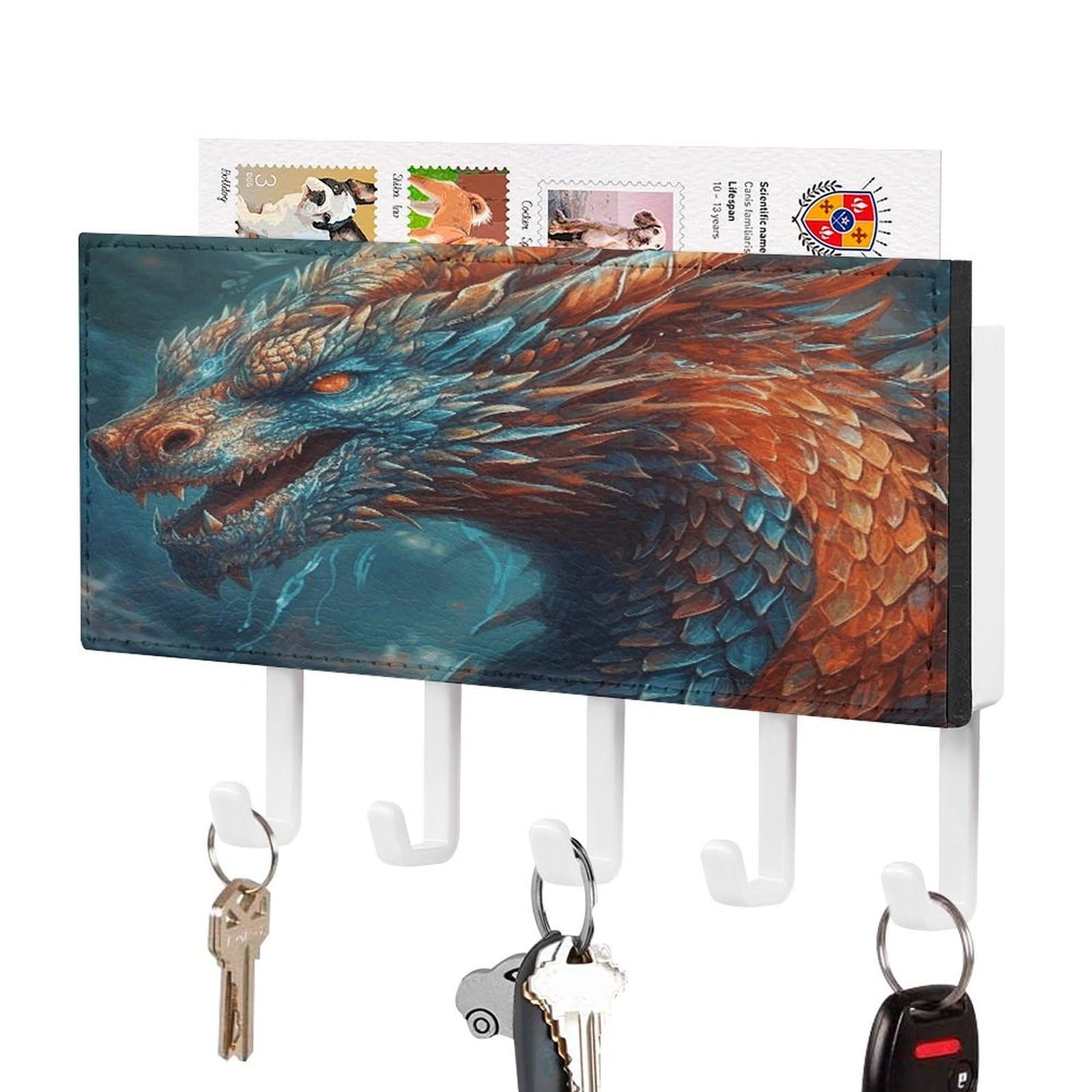 Estante de pared para llaves y cartas ideal para organizar el recibidor