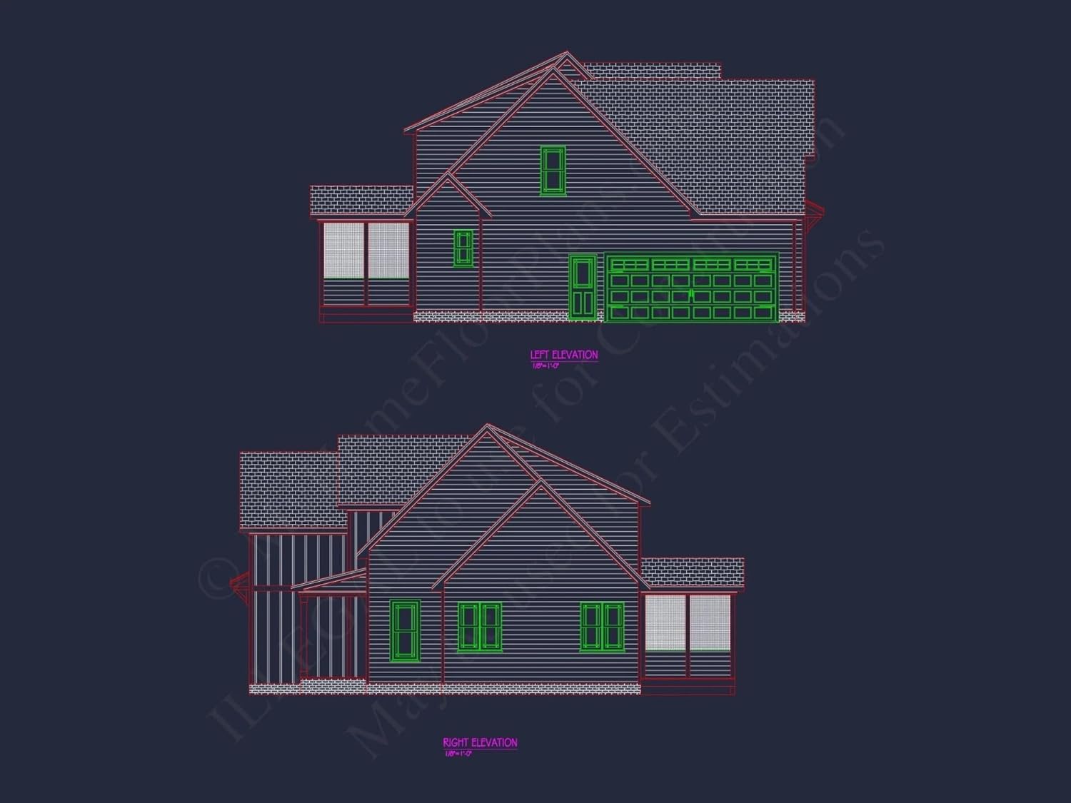20-1113 HOUSE PLAN - Modern Barn-Style House Plan with CAD Blueprints & Designs