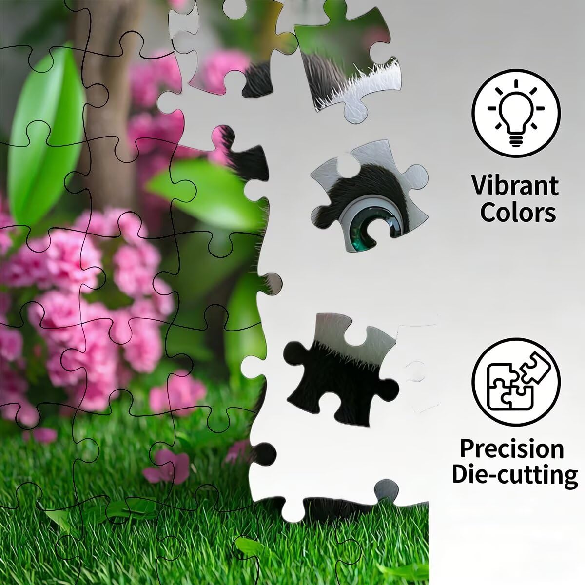 Puzzle 2000 elementów, puzzle Panda, drewniane puzzle z uroczym pudełkiem z motywem, klasyczne puzzle dla dorosłych i całej rodziny, zabawa, kreatywny pomysł na prezent dla mężczyzn i kobiet