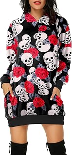 Amazon.it: felpa teschio donna - Felpe con cappuccio da donna / Felpe da  donna: Abbigliamento