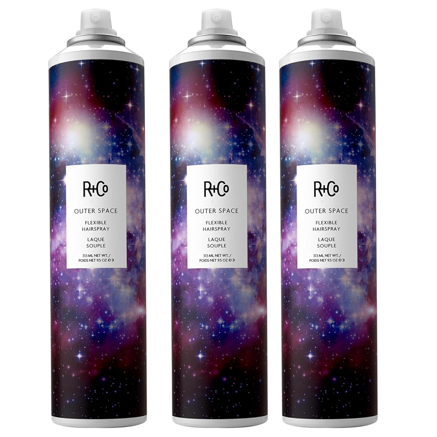 R+Co OUTER SPACE Flexible Hairspray – Light Hold & Long-Lasting Hair Spray, Adds Shine & Flexibility, All Hair Types