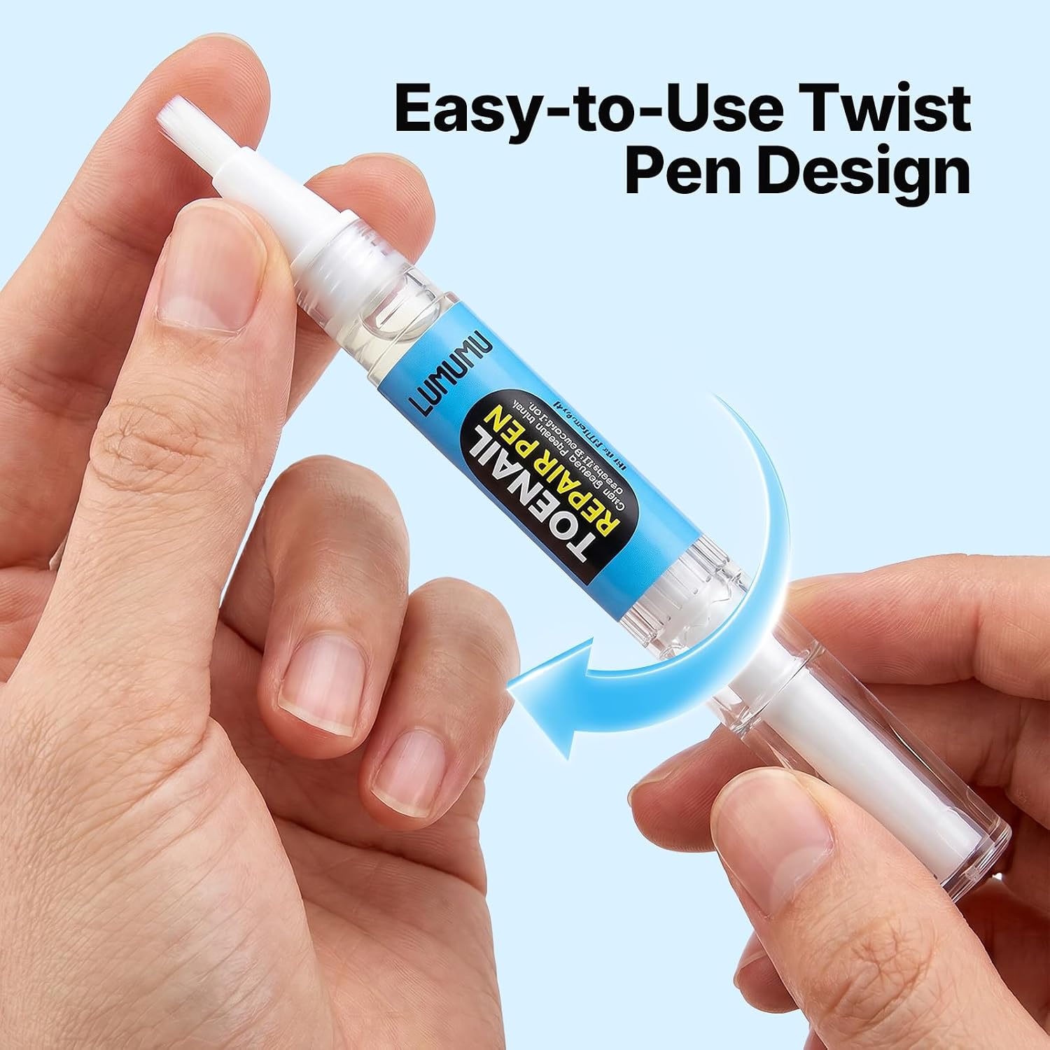 Toenail Repair Pen (12ml Volume), 25% Undecylenic Acid Toenail Pen with Tea Tree, Oregano & Natural Oils, Clear & Non-Staining for Toe & Fingernail Care, 3ml Each, 4-Pack image 5