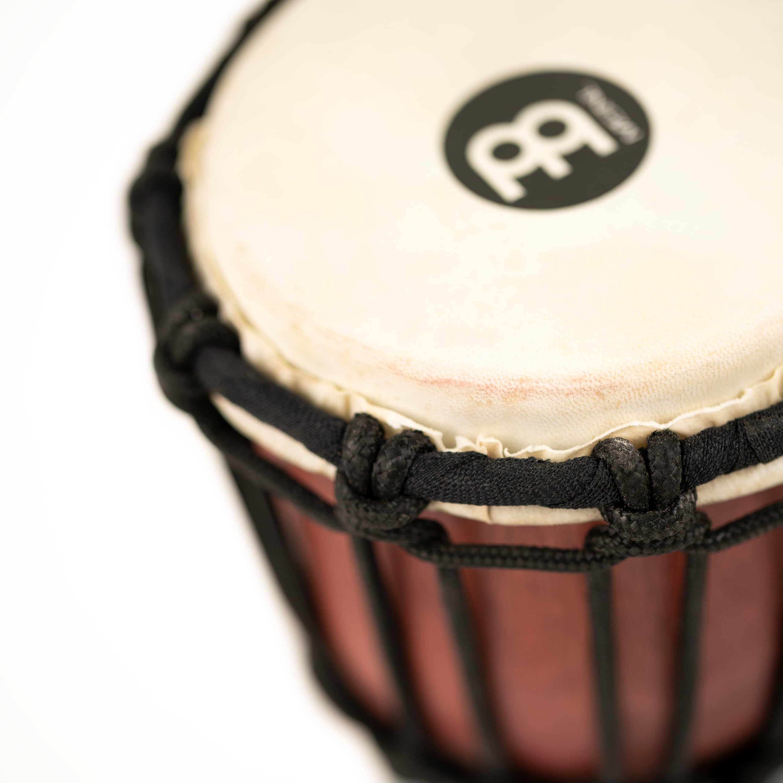 Meinl Percussion HDJ8-XXS Mini drewniana seria Djembe Headliner napięcie sznurka 11,4 cm (4,5 cala) średnica (Mini) Flower Design