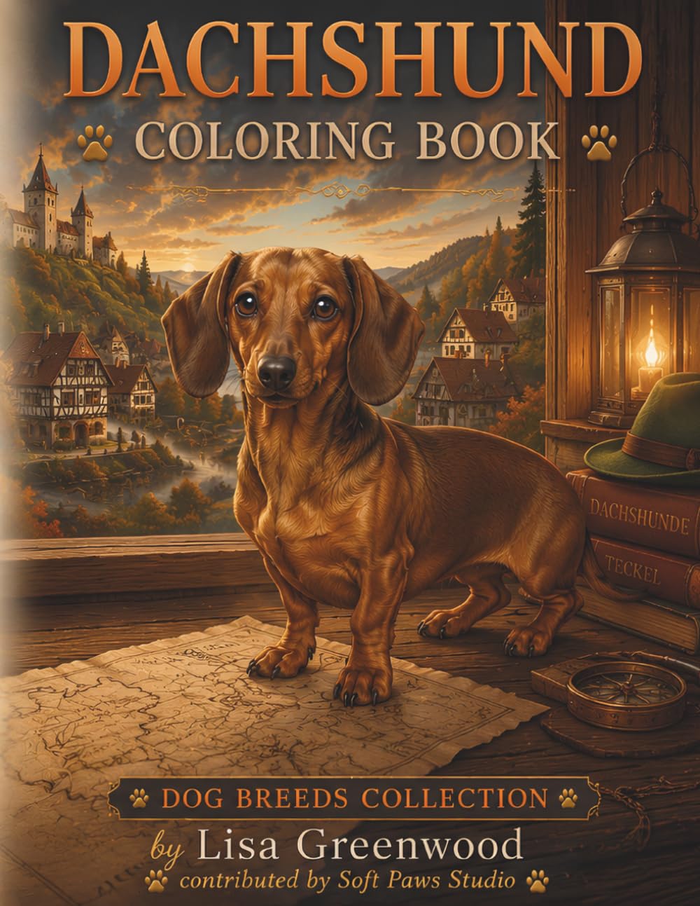 Dachshund Coloring Book for Adults: Relaxing Sausage Dog Coloring Pages for Stress Relief, Mindfulness, and Creative Relaxation for Adults and Teens (Dog Breeds Coloring Collection)