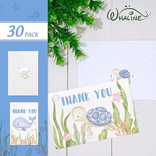 Giftinghouse 12 Tarjetas De Agradecimiento, Diseño De Acuarela, Paquete Múltiple De Tarjetas De Agradecimiento Con Sobres, Tarjetas Totalmente Reciclables Y Ecológicas, 300 G/m² (12