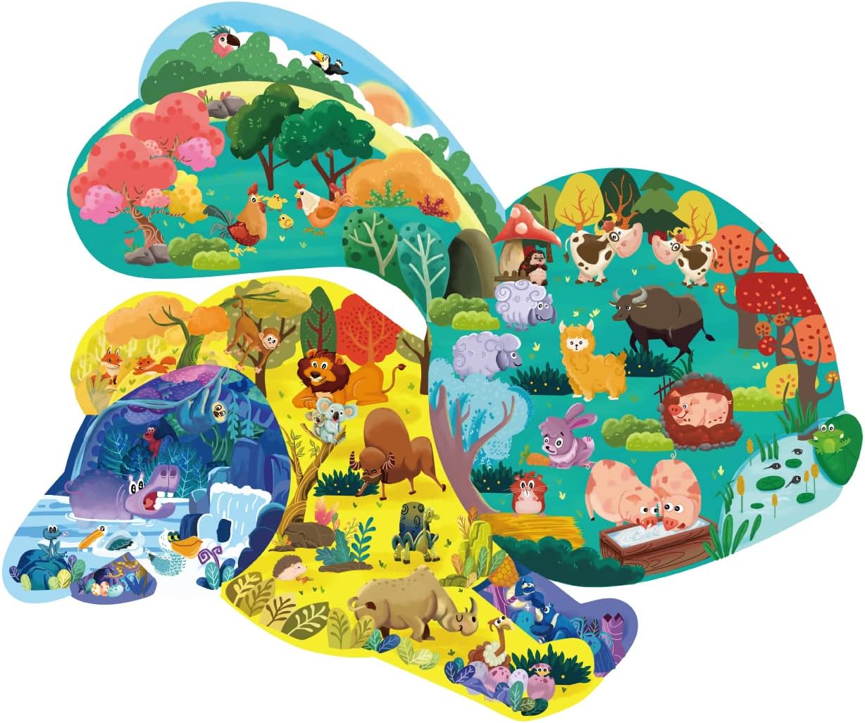 Alfombra Para Puzzles De Hasta 3000 Piezas – Enrollable Con Tubo Y Compartimentos – Fieltro Antideslizante