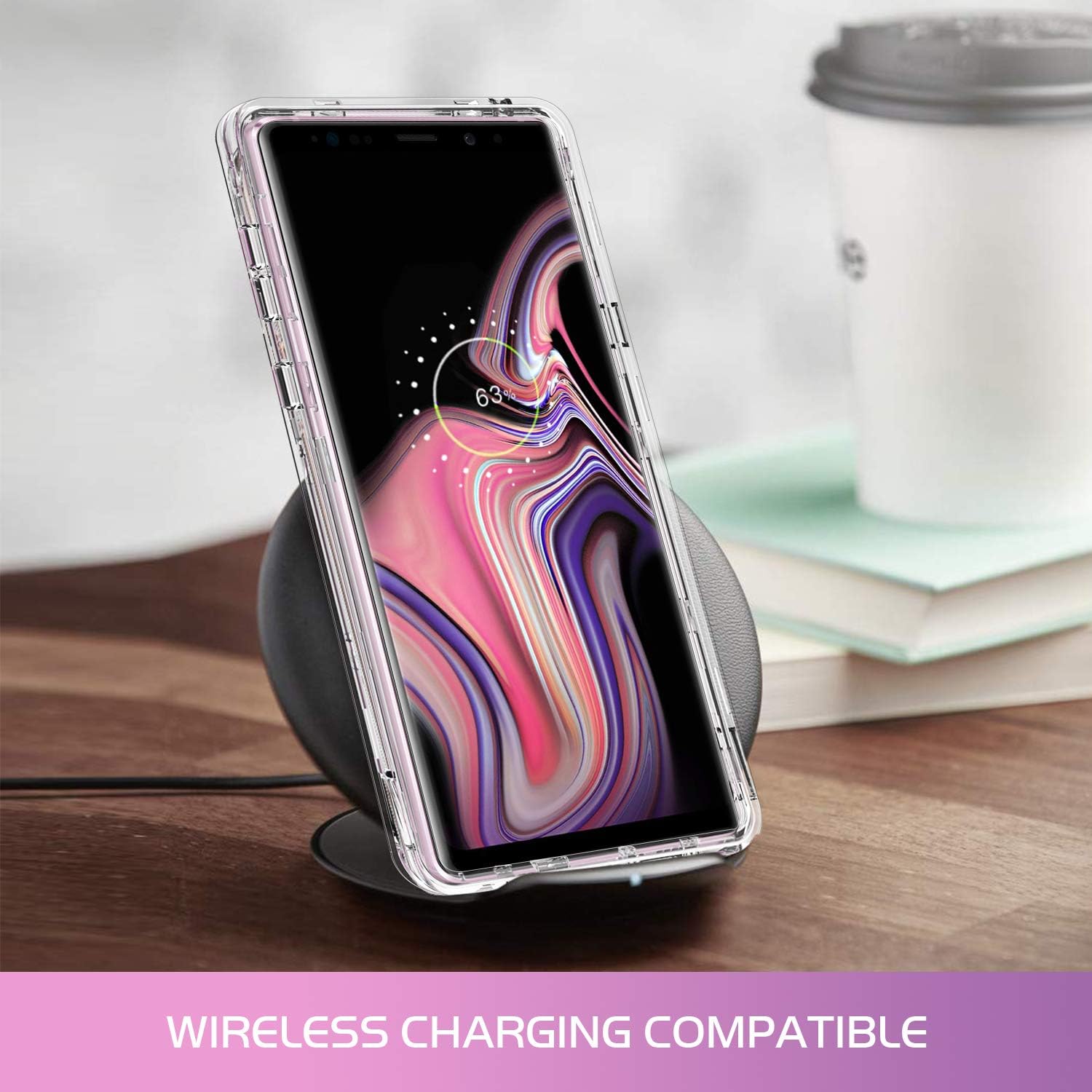BENTOBEN Galaxy Note 9 Case, Clear Transparent Three Layer Hybrid Sturdy Hard PC Flexible TPU Heavy Duty Rugged Bumper Shockproof Protective Phone Cases Cover for Samsung Galaxy Note 9 Crystal Clear