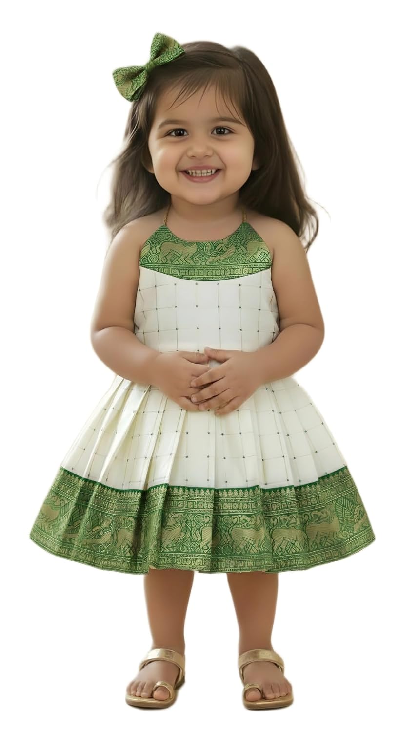 COMRATE South Indian Traditional Printed Net Frock Dress for Baby Girls - Review, Price and Buying Guide