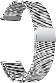 Edelstahl Mesh Uhrenarmband Metall Ersatz Armband Magnetverschluss Smartwatch Schnellverschluss Watch Uhren Ersatzband Für Damen Herren