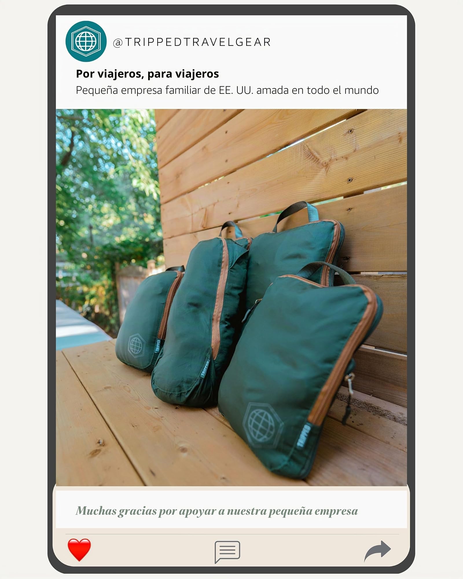 TRIPPED Travel Gear - Juego de bolsas de compresión para viaje, en forma de cubo, ligeras y duraderas, para maletas, 6 Piece, Classic