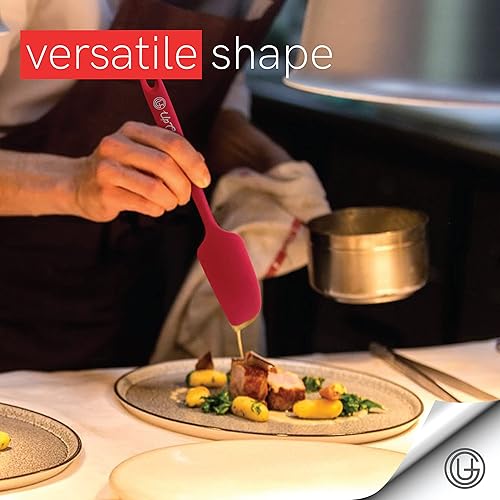 Miniatura 6 de UpGood Juego de espátulas de silicona de 600 F  Antiadherentes de alta resistencia al calor, espátulas de cocina pequeñas y grandes  Utensilios de
