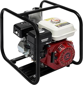 7.5 HP 4-Stroke Gasoline Engine Water Pump,3inch 210cc Gasoline Powered Garden Irrigation Water Transfer Pump,Portable High Pressure Water Pump for Agricultural Irrigation Farmland