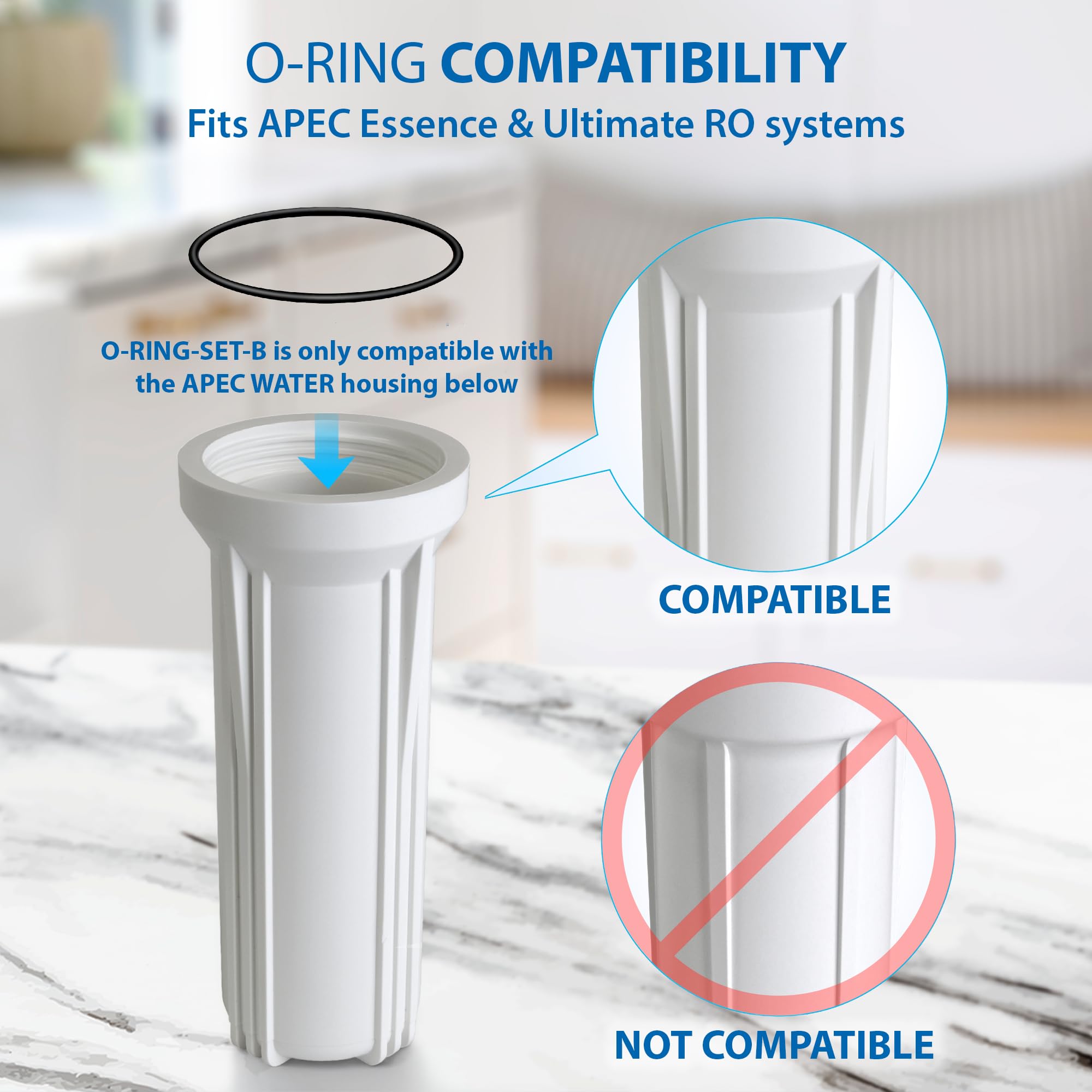 APEC Ricambio ORing per ROES-50 3.5" OD filtro acqua osmosi inversa, O-Ring