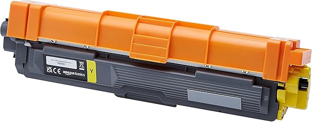Amazon Basics Remanufactured High-Yield Toner Cartridge, Replacement for Brother TN-245, High Capacity, Yellow, Pack of 1