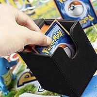 Vista 5 de MTG - Caja de cartas para Commander Deck Box con 2 divisores, caja de almacenamiento de tarjetas para más de 100 tarjetas de una sola manga, soporte