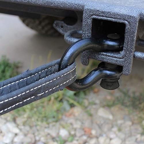 Miniatura 8 de Grillete de anillo en D de 12 pulgada, grilletes de arco forjados resistentes, límite de carga de trabajo de 2 toneladas (4409 libras), para uso