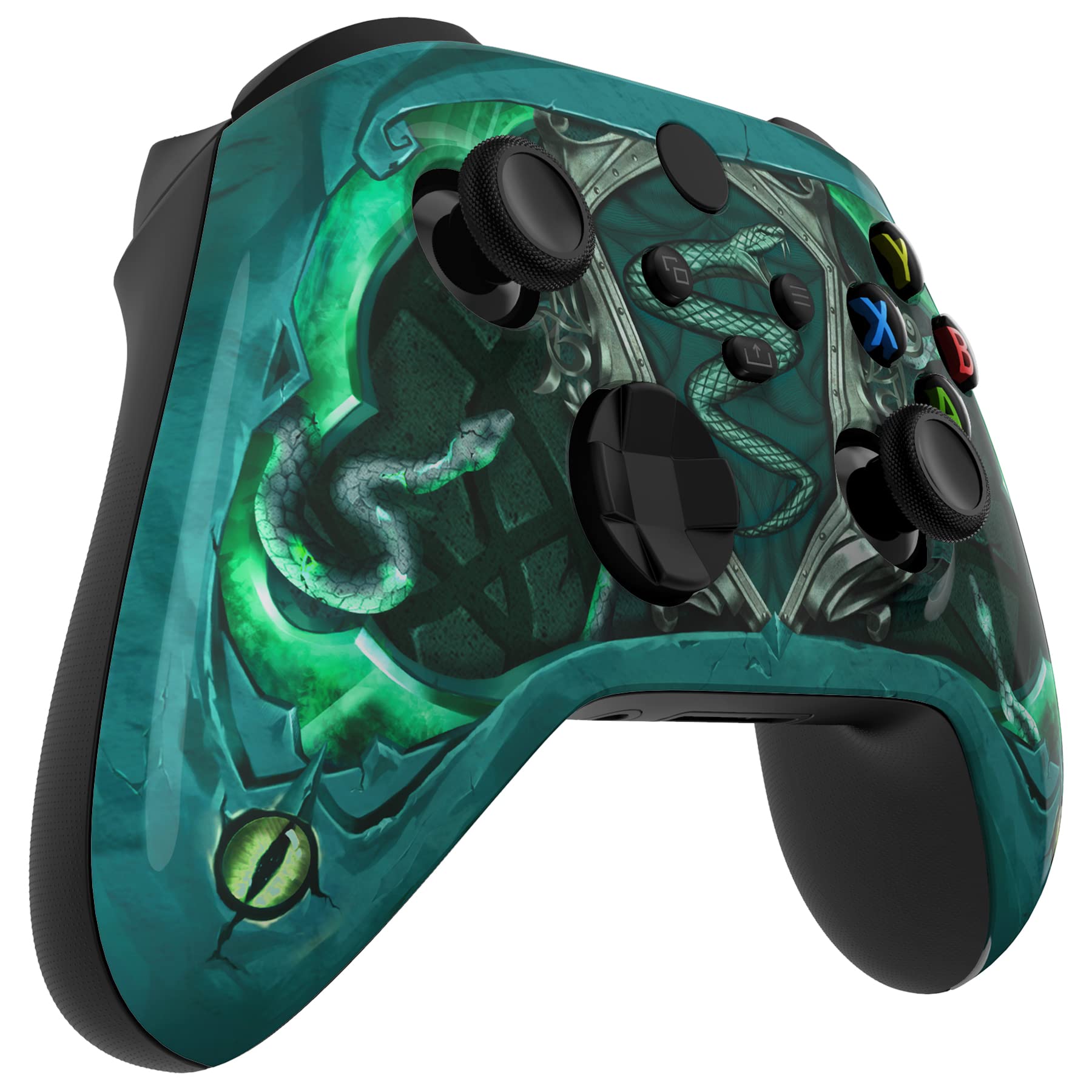 eXtremeRate Coque de Rechange pour Manette Xbox Series X et S – Libérez Votre Style – Œil du Serpent – Accessoires personnalisés pour Manette Xbox Core sans Fil [contrôle Non Inclus]