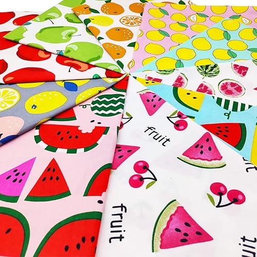 Miniatura 11 de Fat Quarters - Paquete de 7 piezas de 100% algodón de 19.69 x 19.69 pulgadas (19.7 x 19.7 in), precortadas de tela para acolchar de retazos, costura