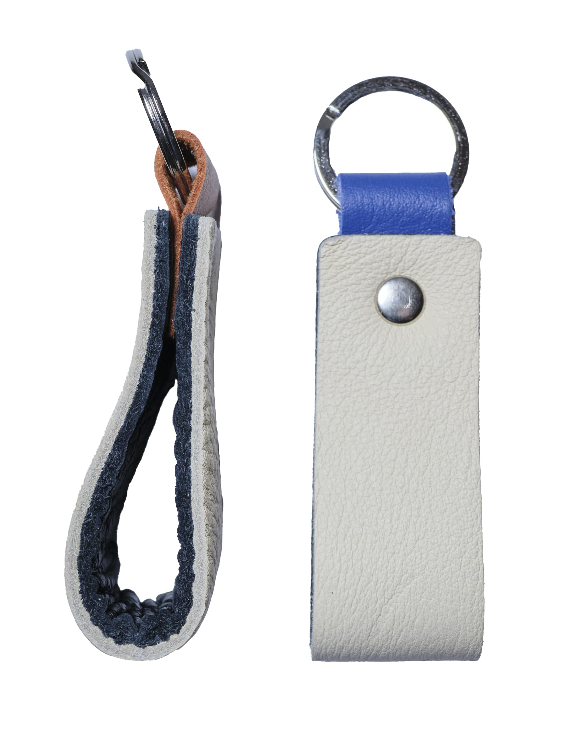 Nero WalletCool Keychain for Men and Women Key Holder and Key Organizer Double Colors Leather - Set of 2