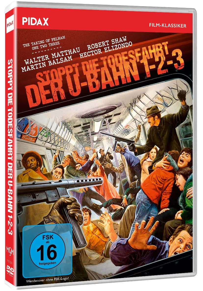 Stoppt die Todesfahrt der U-Bahn 1-2-3 (The Taking of Pelham One Two Three) Spannender Kult-Thriller mit Starbesetzung (Pidax Film-Klassiker)