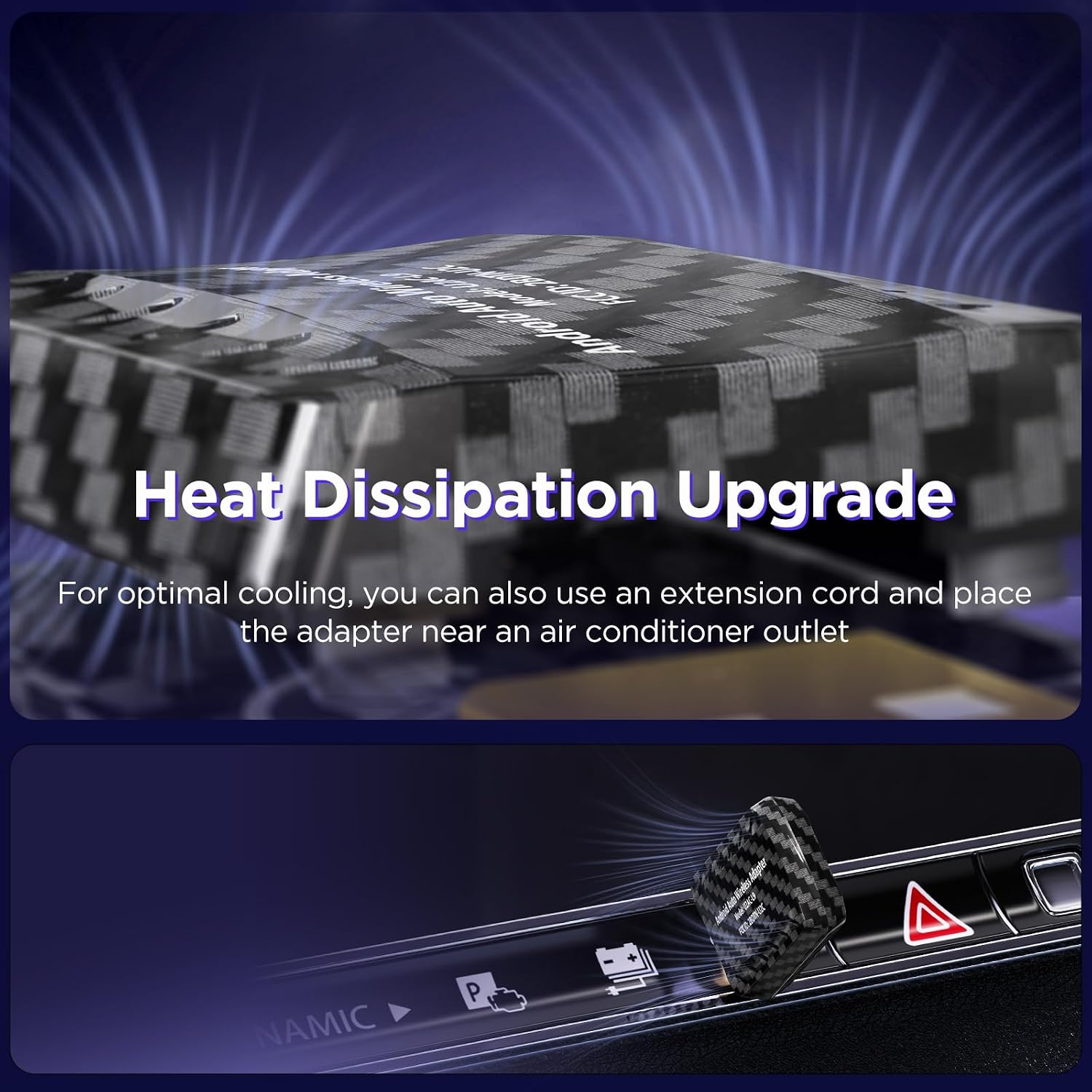 Heat dissipation features of the MSXTTLY U2AC-L9 adapter