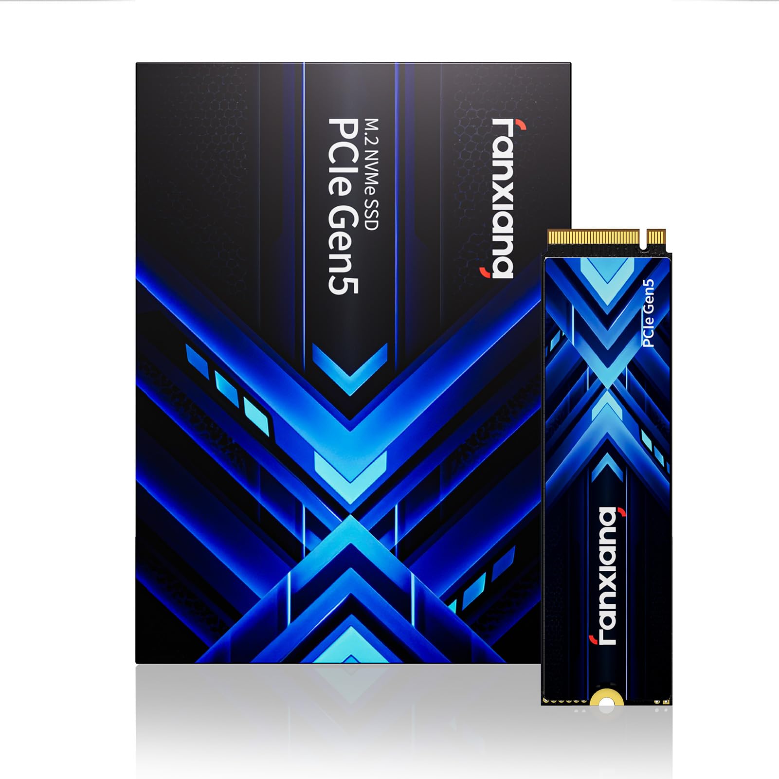 fanxiang SSD NVMe 2TB M.2 2280 PCIe 5.0 DRAM, fino a 14000 MB/s, S910 Pro | 232-layer 3D NAND TLC, LPDDR4 DRAM, NVMe 2.0, DirectStorage, fino a 10000 MB/s in scrittura