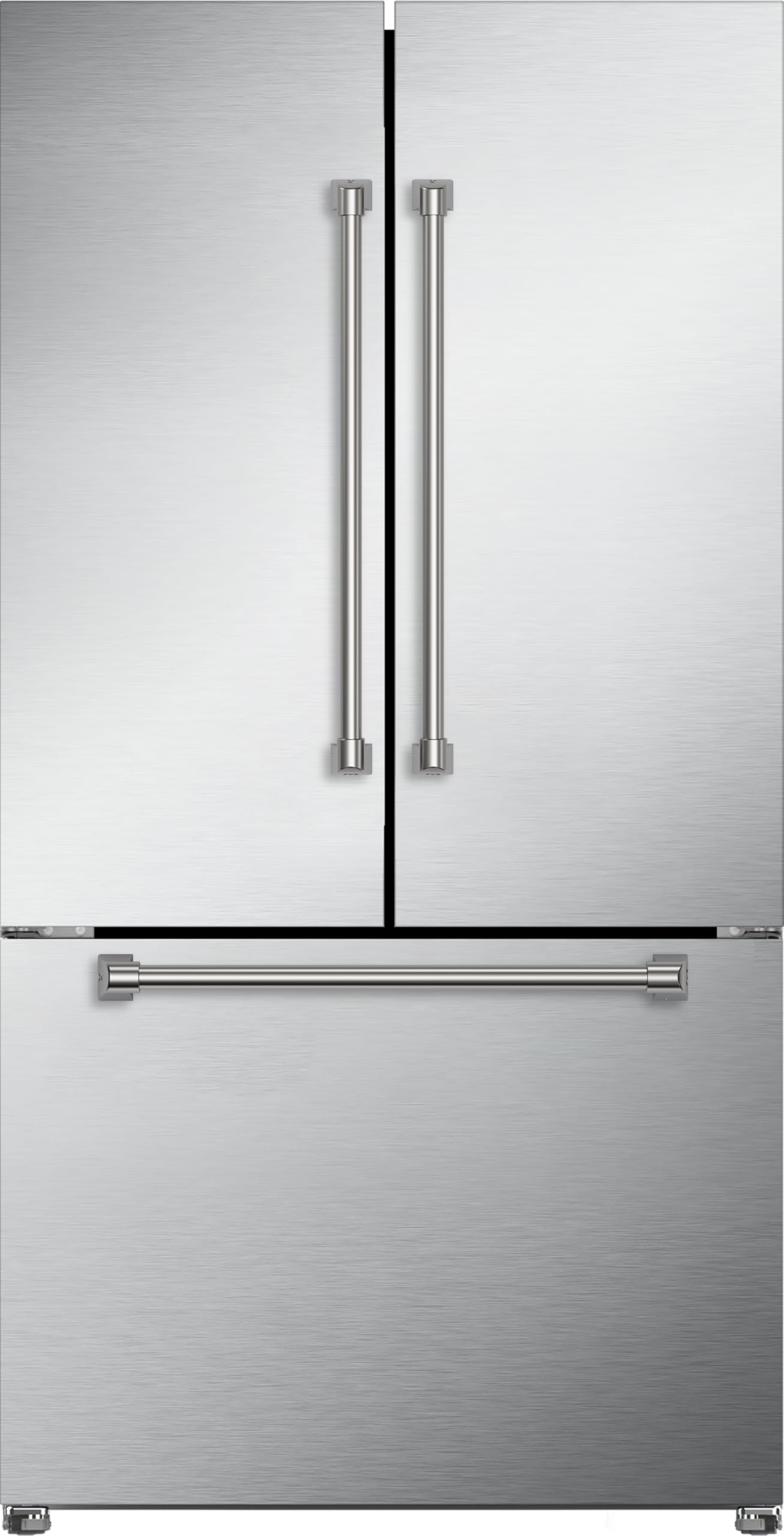 Thor Kitchen Gordon Ramsay 36 Inch 20.3 cu ft French Door Counter Depth Refrigerator with Ice Maker in Stainless Steel | Fridge.com