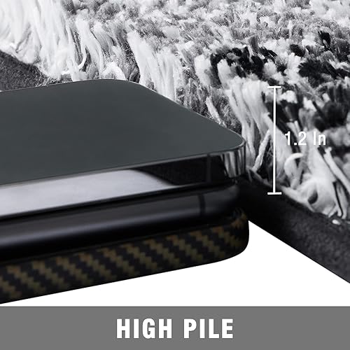 Miniatura 3 de TECHMILLY Alfombras de baño súper suaves, absorbentes, gruesas, antideslizantes, de secado rápido, lavables a máquina, para suelo de baño, bañera y