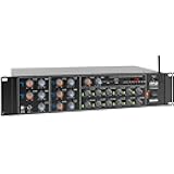 Pyle 12-Channel Wireless Bluetooth Power Amplifier - 6000 Watts Maximum Power Output, Multi-Zone Audio Source Mixer Receiver with USB, SD, AUX Inputs, and Digital LED Display Panel - PT12050CH.5