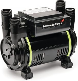 Salamander Pumps - CT60 Bathroom Pump - with 1.8 Bar Pressure - Twin End - Suitable for Positive Head - Compatible with Gravity Fed Systems Only - WRAS Approved