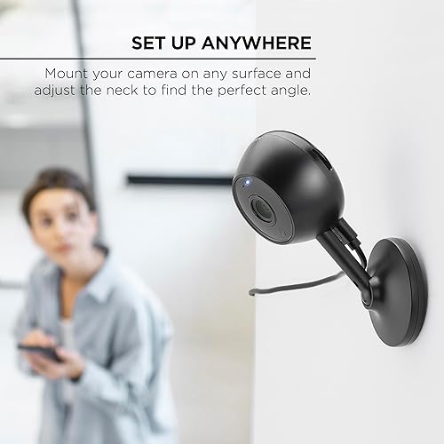 Miniatura 5 de Merkury Smart Cámara de seguridad HD de 1080p, cámara de seguridad WiFi para vigilancia en interiores con detección de movimiento, audio