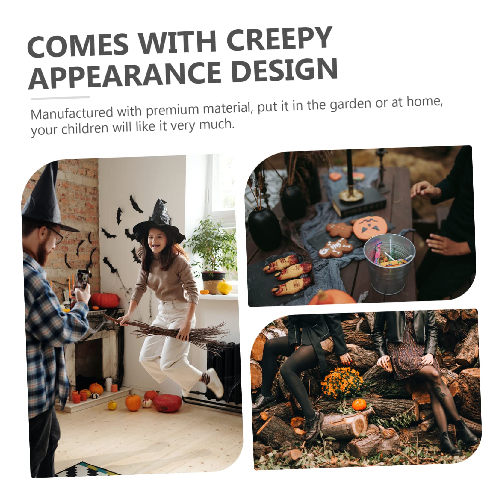 POPETPOP 32pezzi Decorazioni Halloween Figure Spaventose Per Esterno Giardino Fantasmi Decorativi in Resina Atmosfera Festiva Per Feste Occasioni Speciali