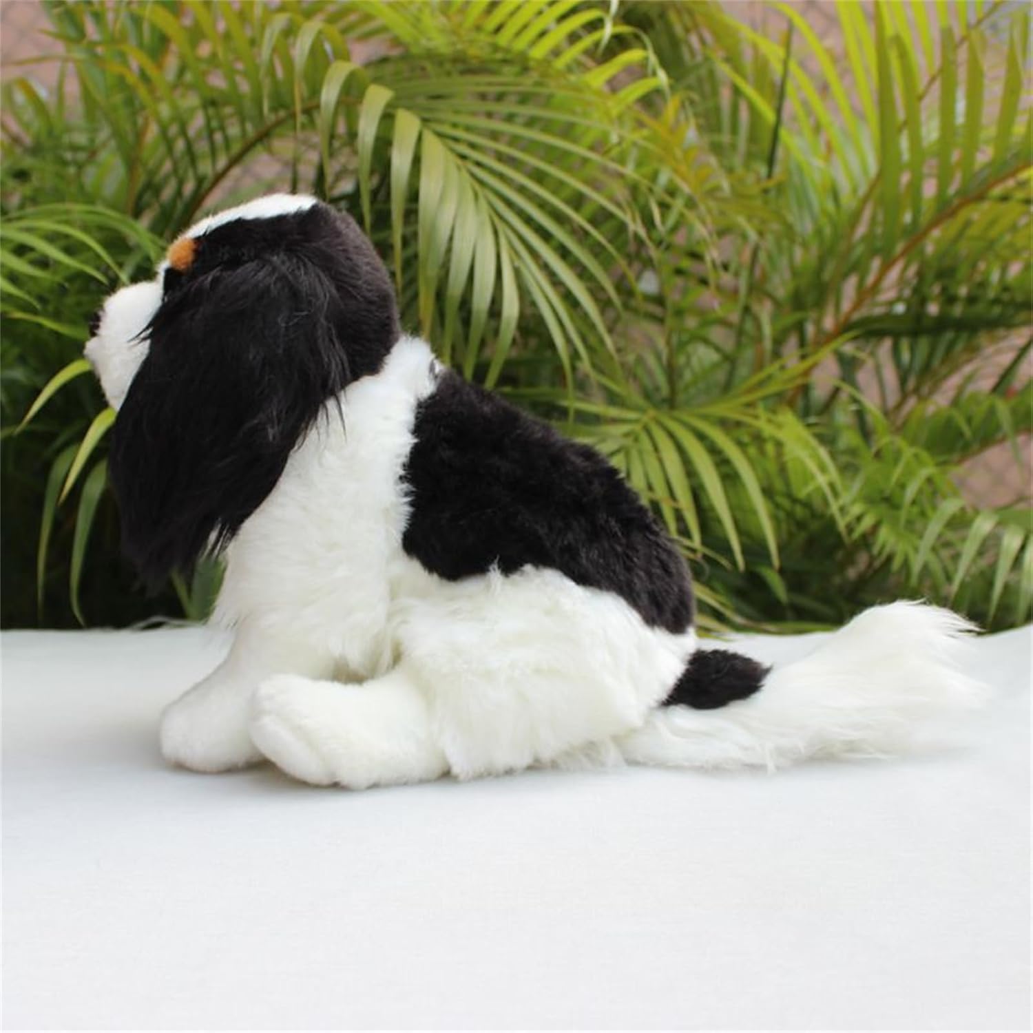 Realistic King Charles Spaniel Stuffed Animal, 9.8" Soft Durable Plush Home Decor