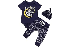 Baby Boy Space Theme Outfit: I Love You to the Moon and Back