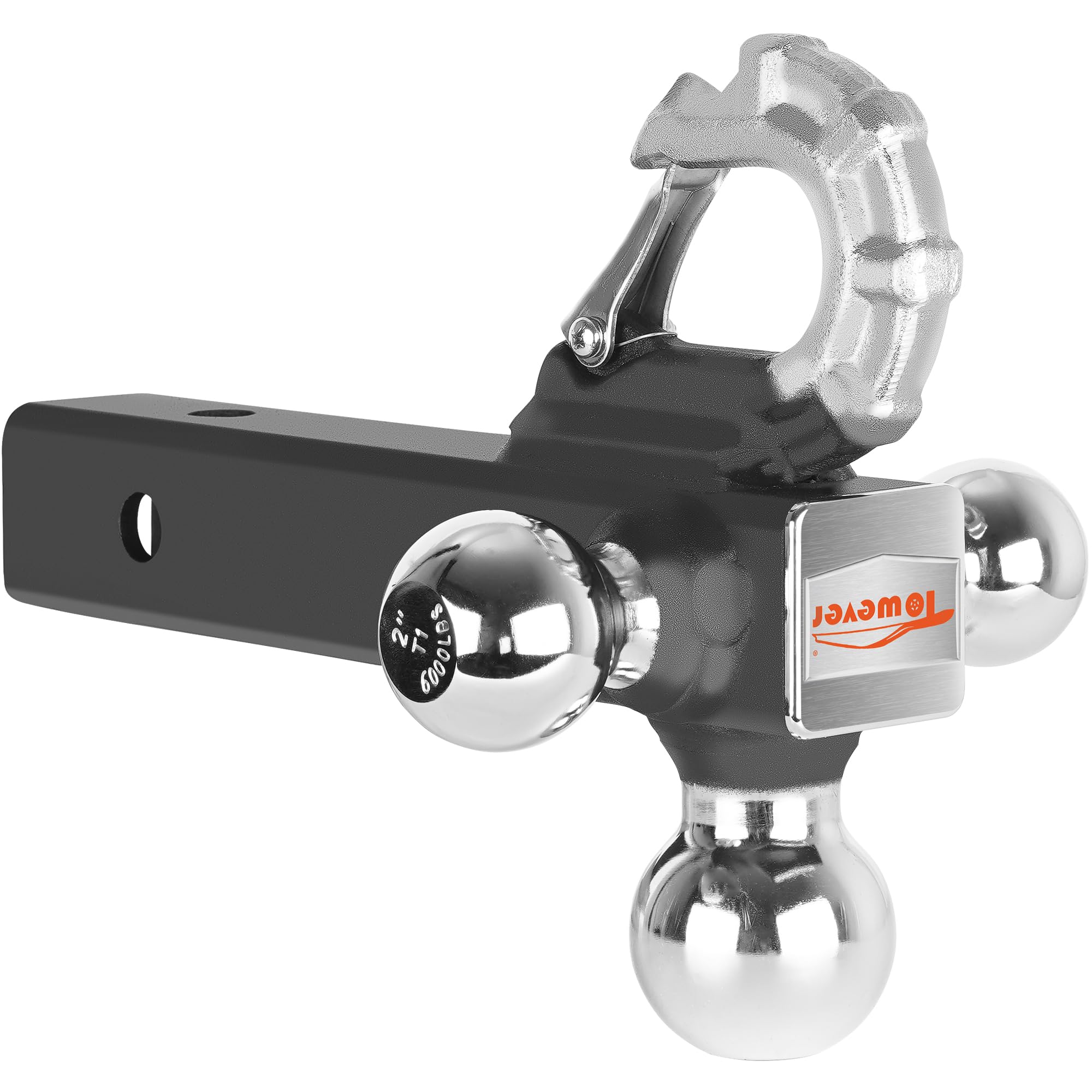 Image secondaire de Boule d'attelage Towever avec Crochet de Remorquage Tactique - Triple Boule 5,1 cm