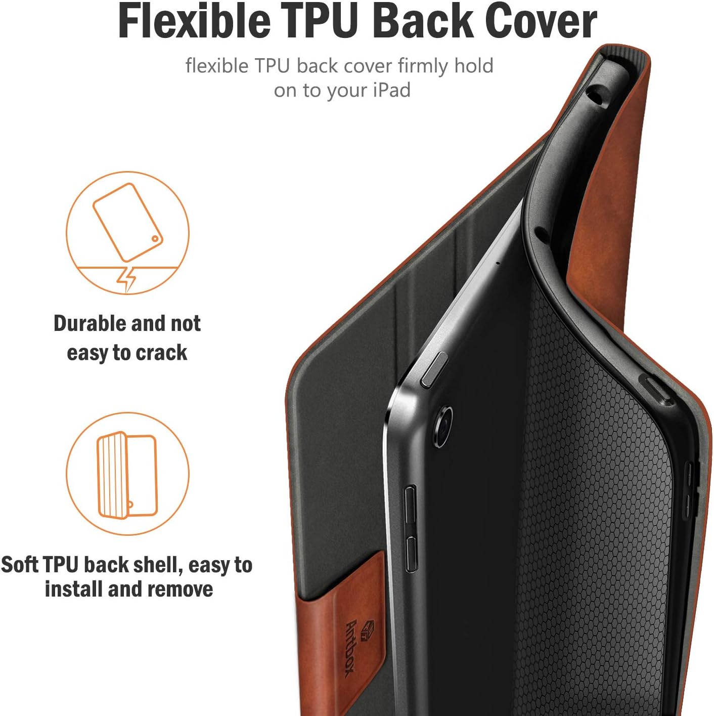 Onе-Dау Sаlе: Uр tо 60% оƒƒ Antbox Case for iPad Air 2/iPad 6th/5th Generation(9.7'')/Pro 9.7''/Air 1 Vegan Leather Case (Brown)