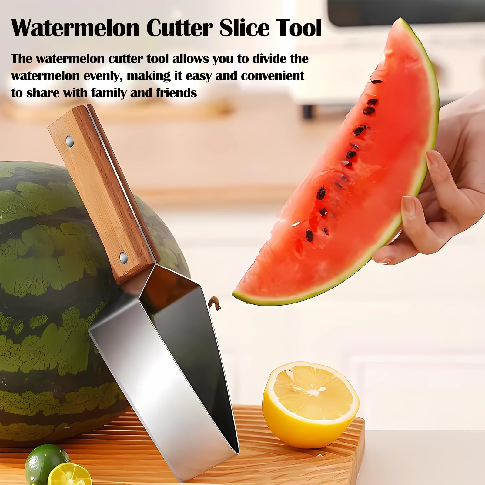 2025 Melon Slicer & Seed Remover Tool - Serrated Blade, Ergonomic Grip, Food-Grade PP, Easy Clean For Cantaloupe & Honeydew